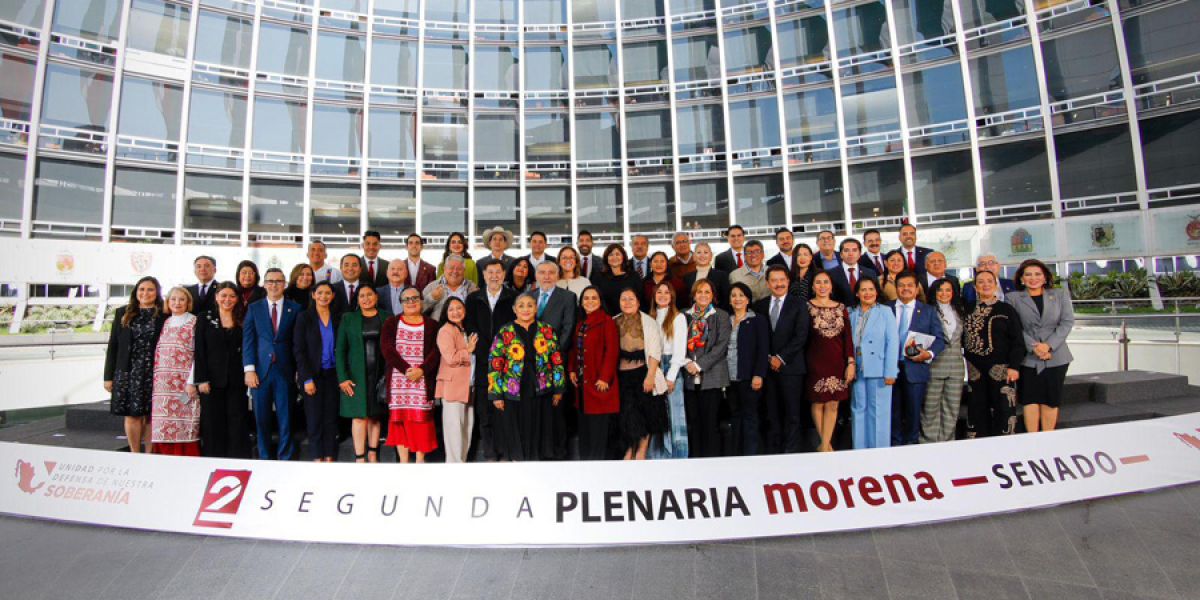 Senadores Morena ratifican apoyo a la Presidenta Claudia Sheinbaum en la Segunda Reunión Plenaria del Grupo Parlamentario