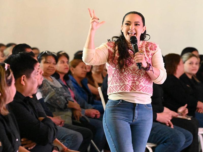 Olga Sosa: seguimos el ejemplo de la presidenta Claudia Sheinbaum, informar y estar con la gente