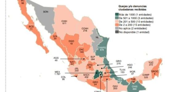 Edomex y Tamaulipas liderean cifra nacional de quejas contra policías estatales