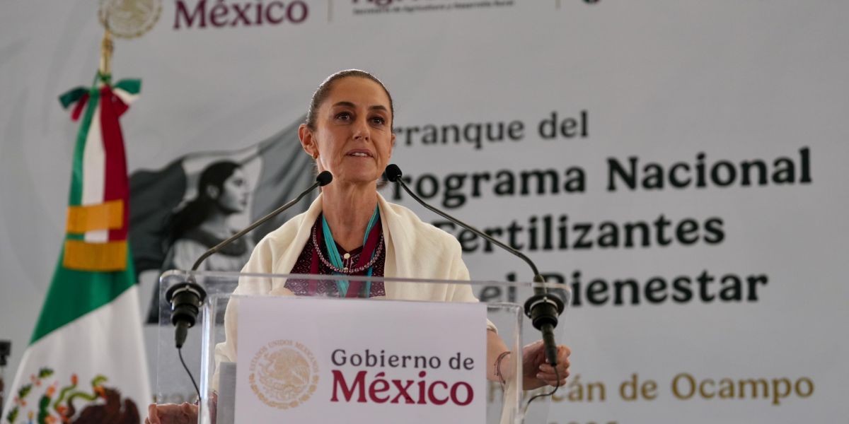 En Michoacán, Presidenta Claudia Sheinbaum encabeza entrega del Programa de Fertilizantes para el Bienestar