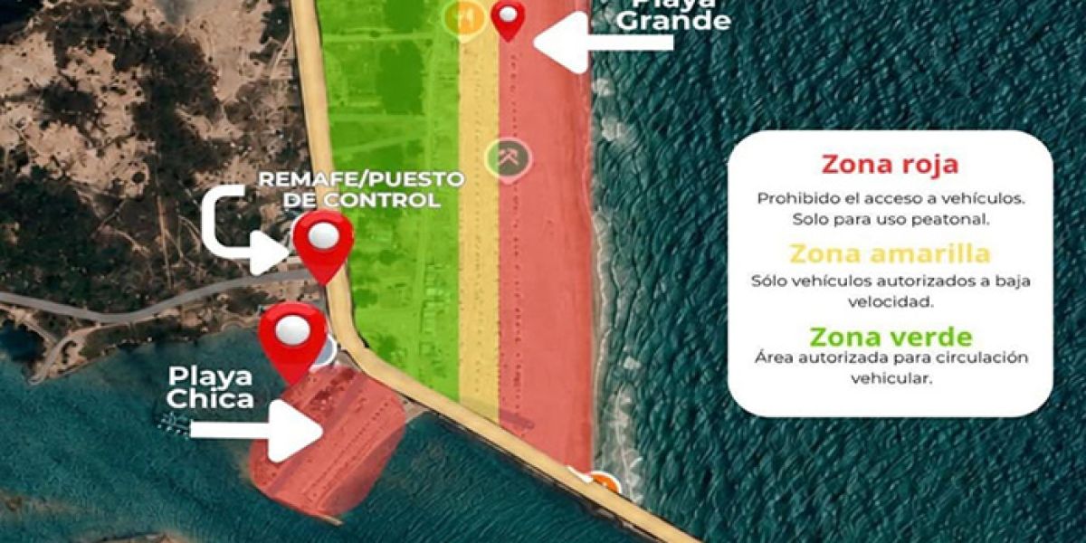 Tras muerte de menor, establecen zonificación vehicular en Playa La Pesca