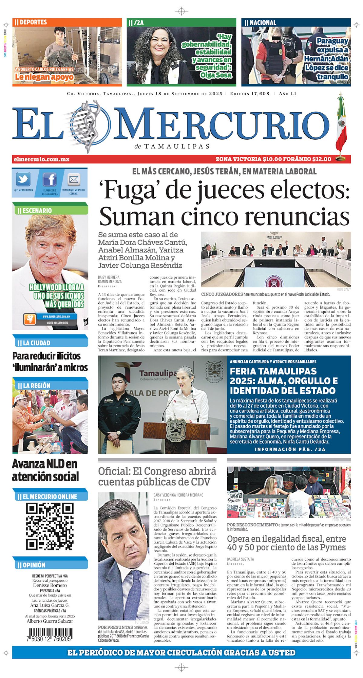 ‘Fuga’ de jueces electos: Suman cinco renuncias