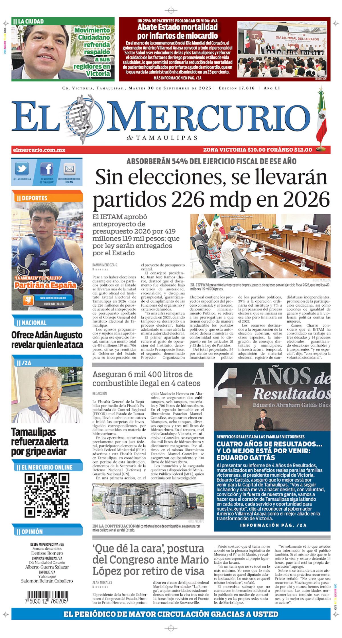 Sin elecciones, se llevarán partidos 226 mdp en 2026