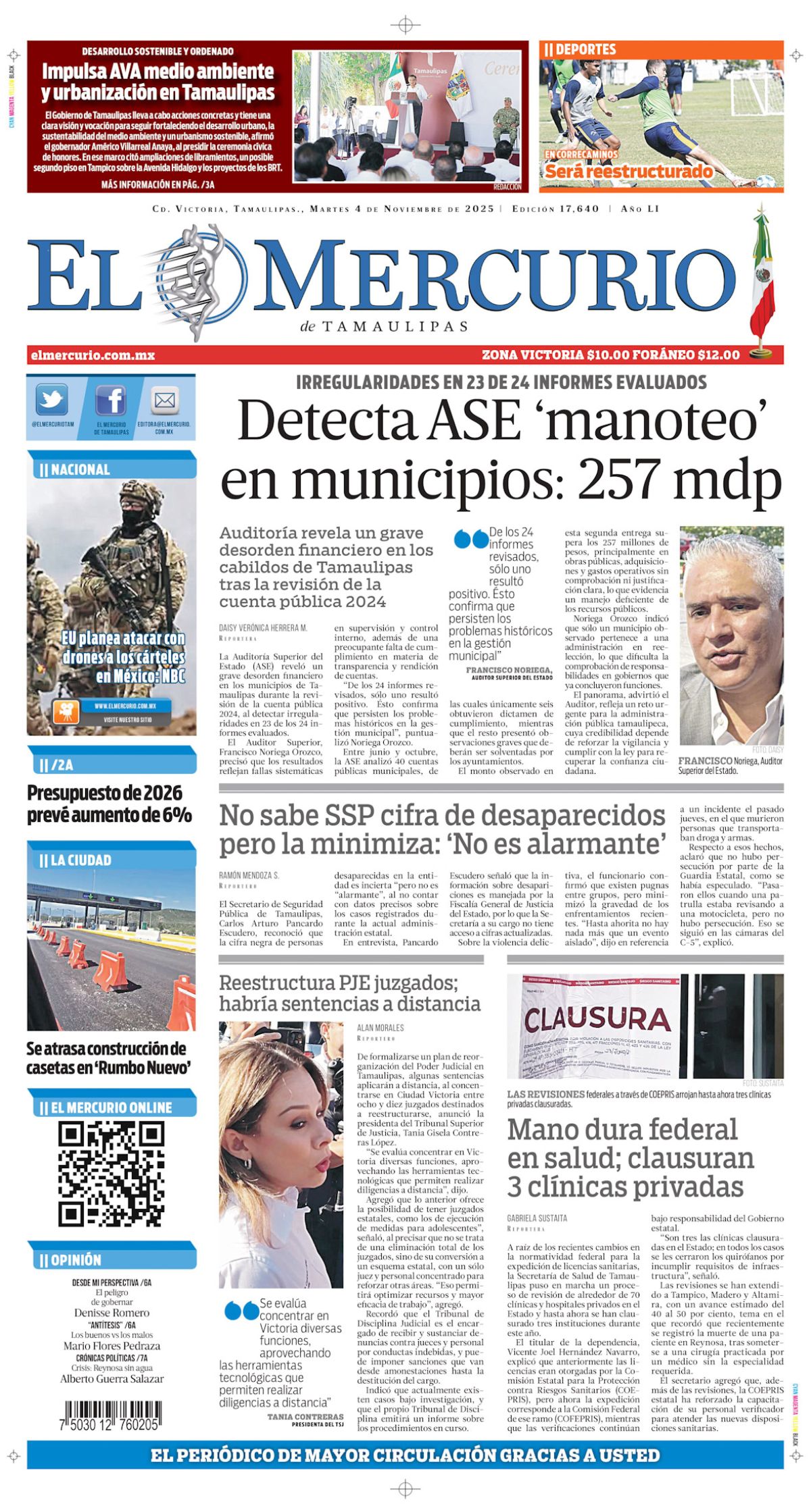 Detecta ASE ‘manoteo’ en municipios: 257 mdp