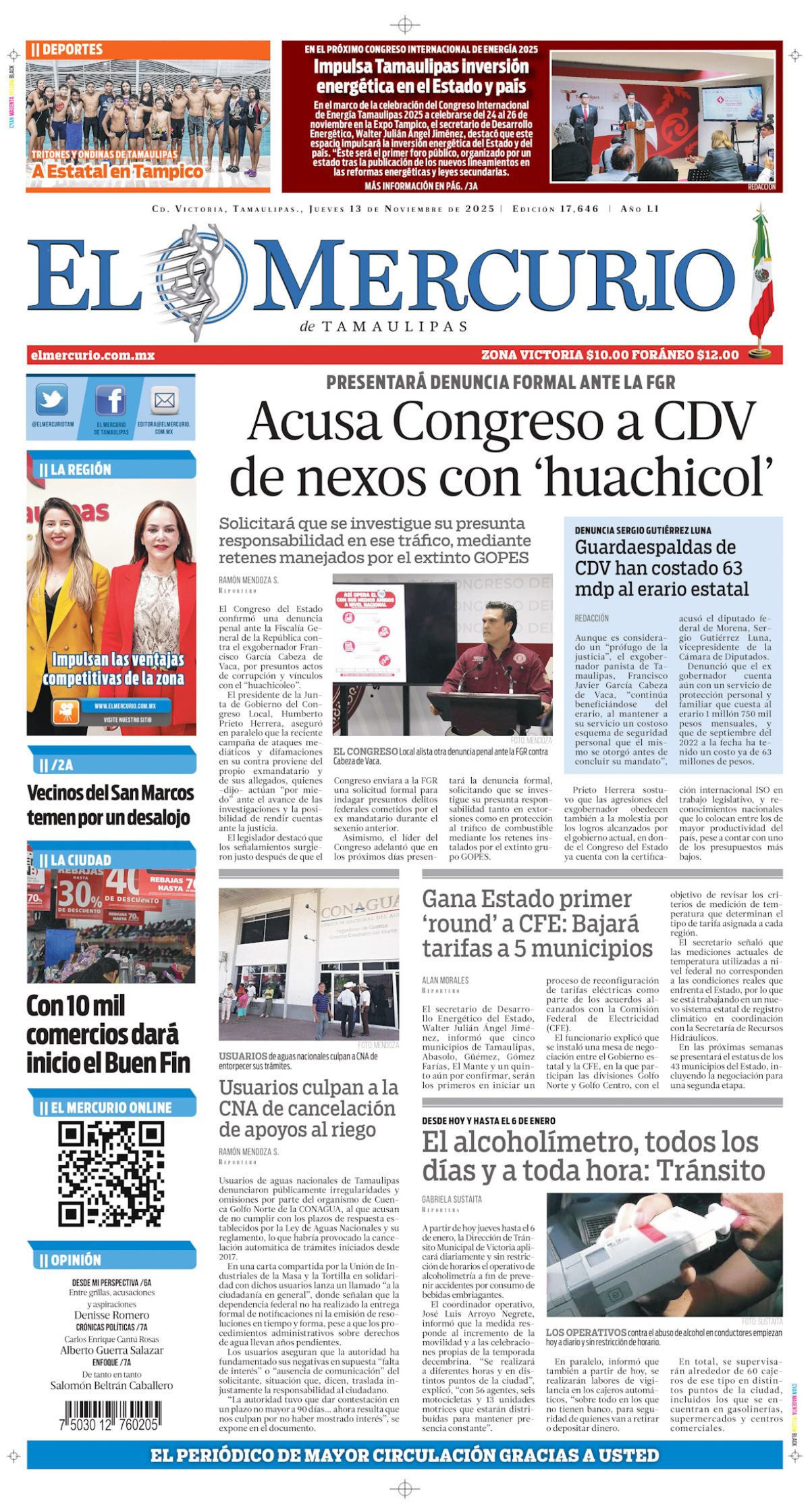 Acusa Congreso a CDV por nexos con ‘huachicol’