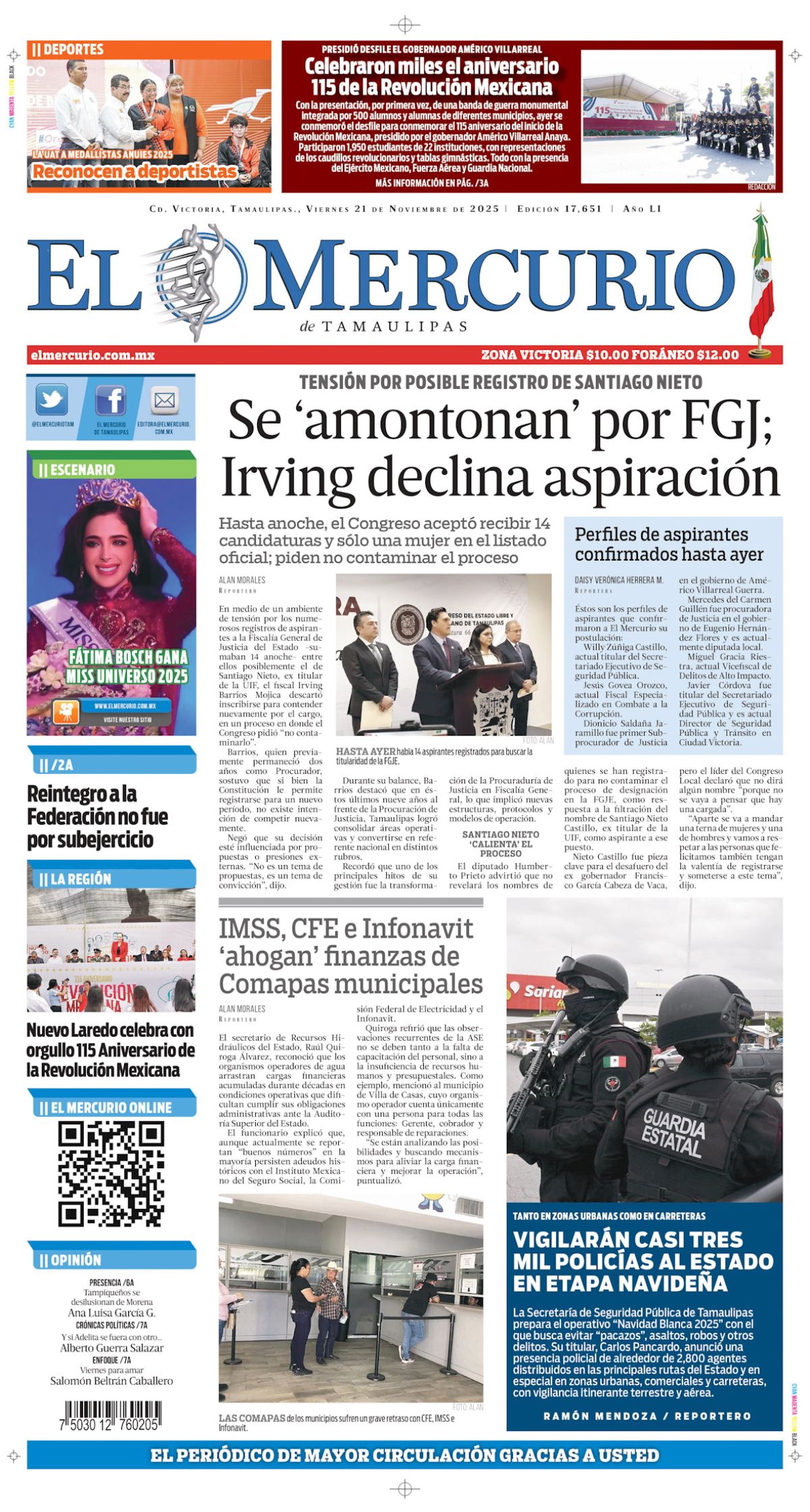Se ‘amontonan’ por FGJ; Irving declina aspiración