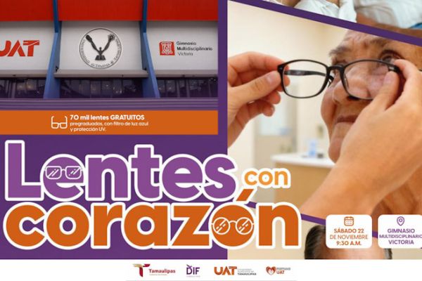Anuncia la UAT jornada de entrega gratuita de 70 mil lentes
