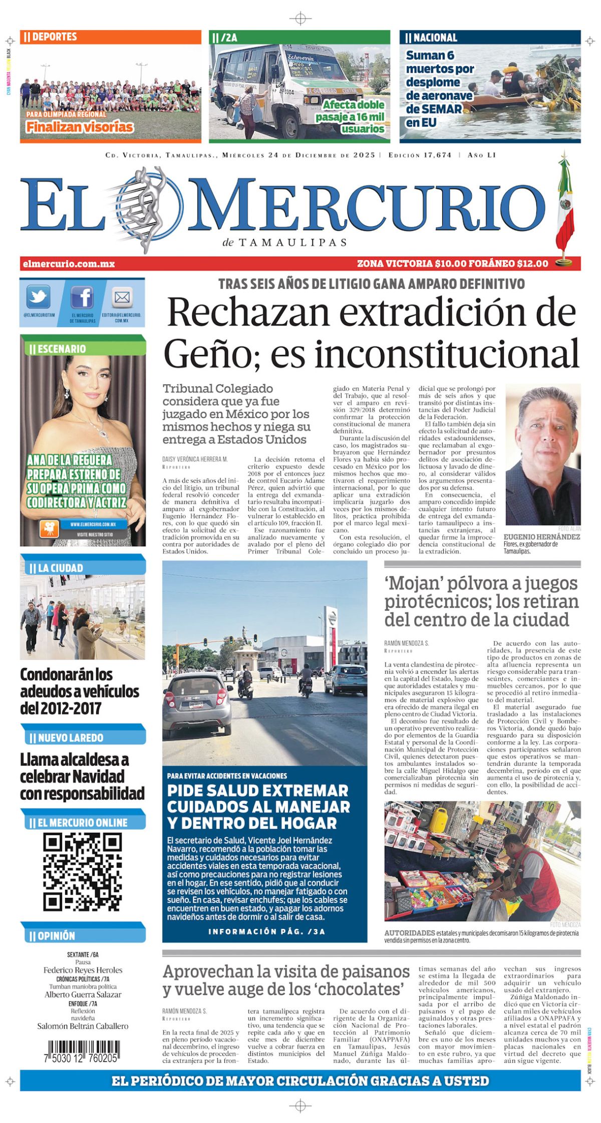 Rechazan extradición de Geño; es inconstitucional