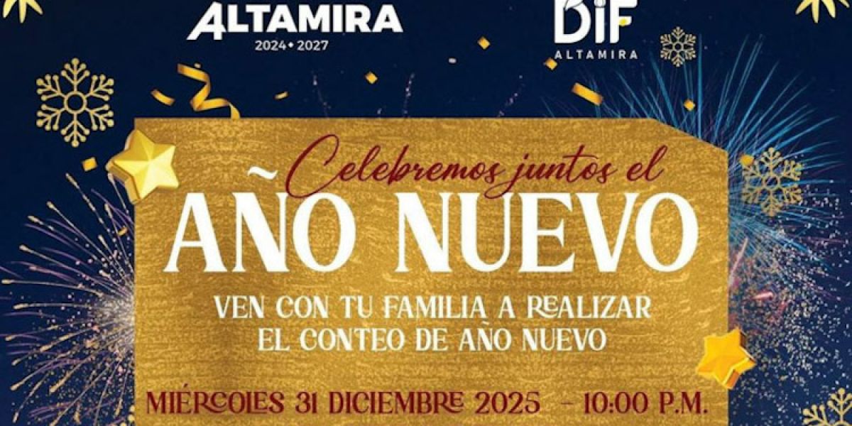 Invita Armando Martínez a celebrar el conteo de Año Nuevo en la Isla de la Esperanza