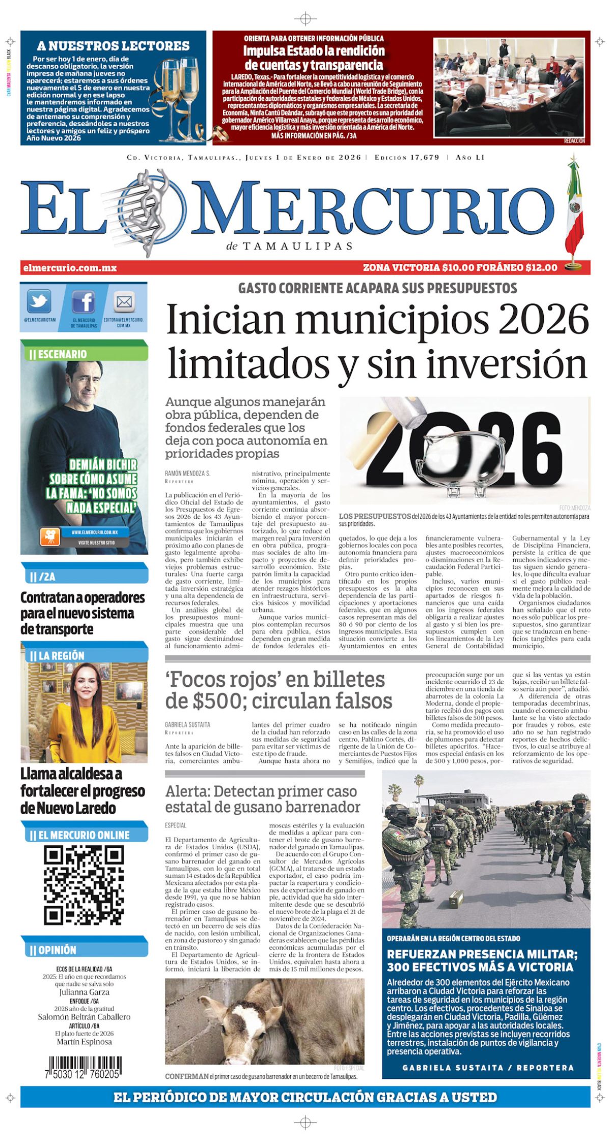Inician municipios 2026 limitados y sin inversión