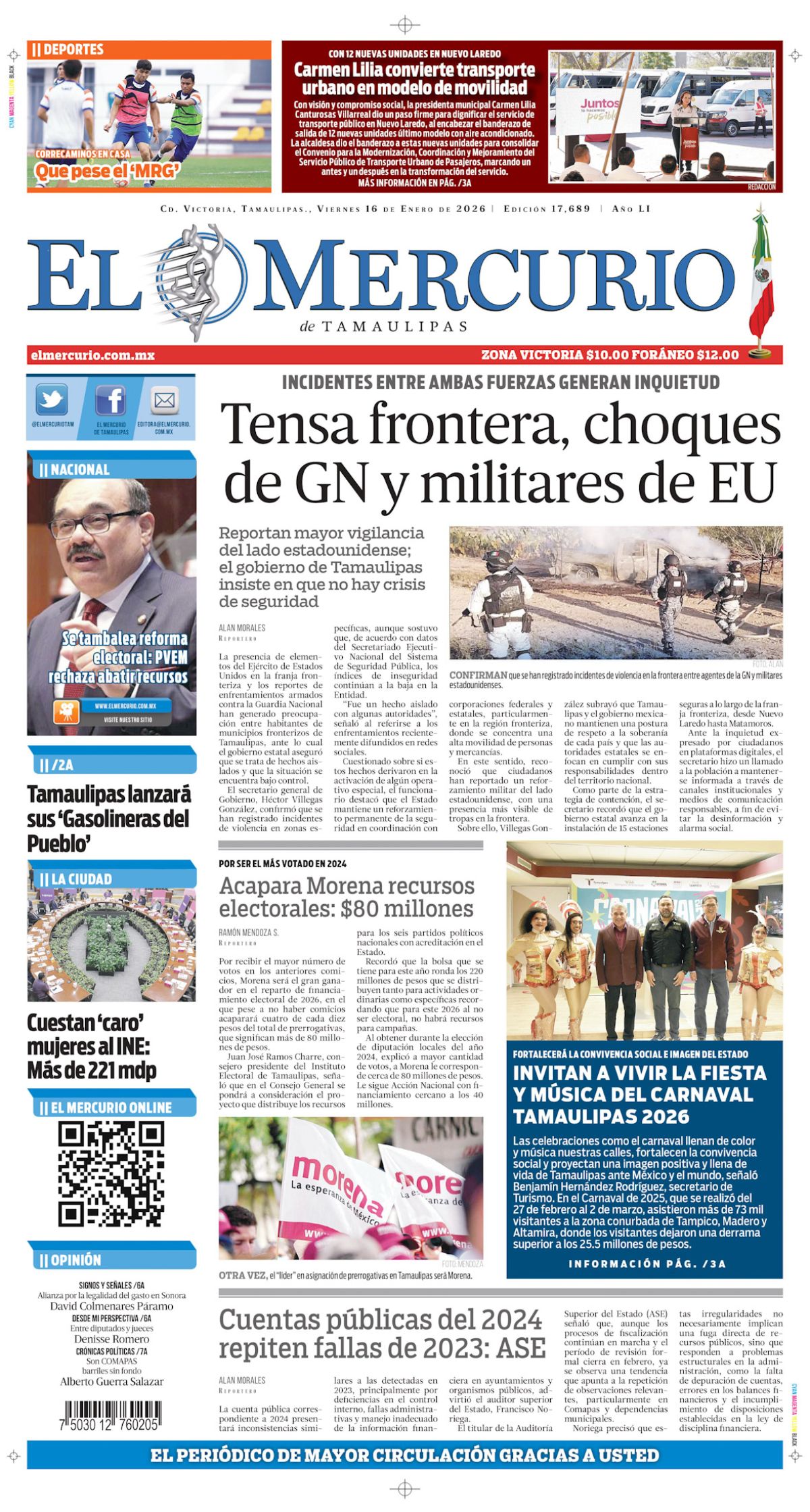 Tensa frontera, choques de GN y militares de EU