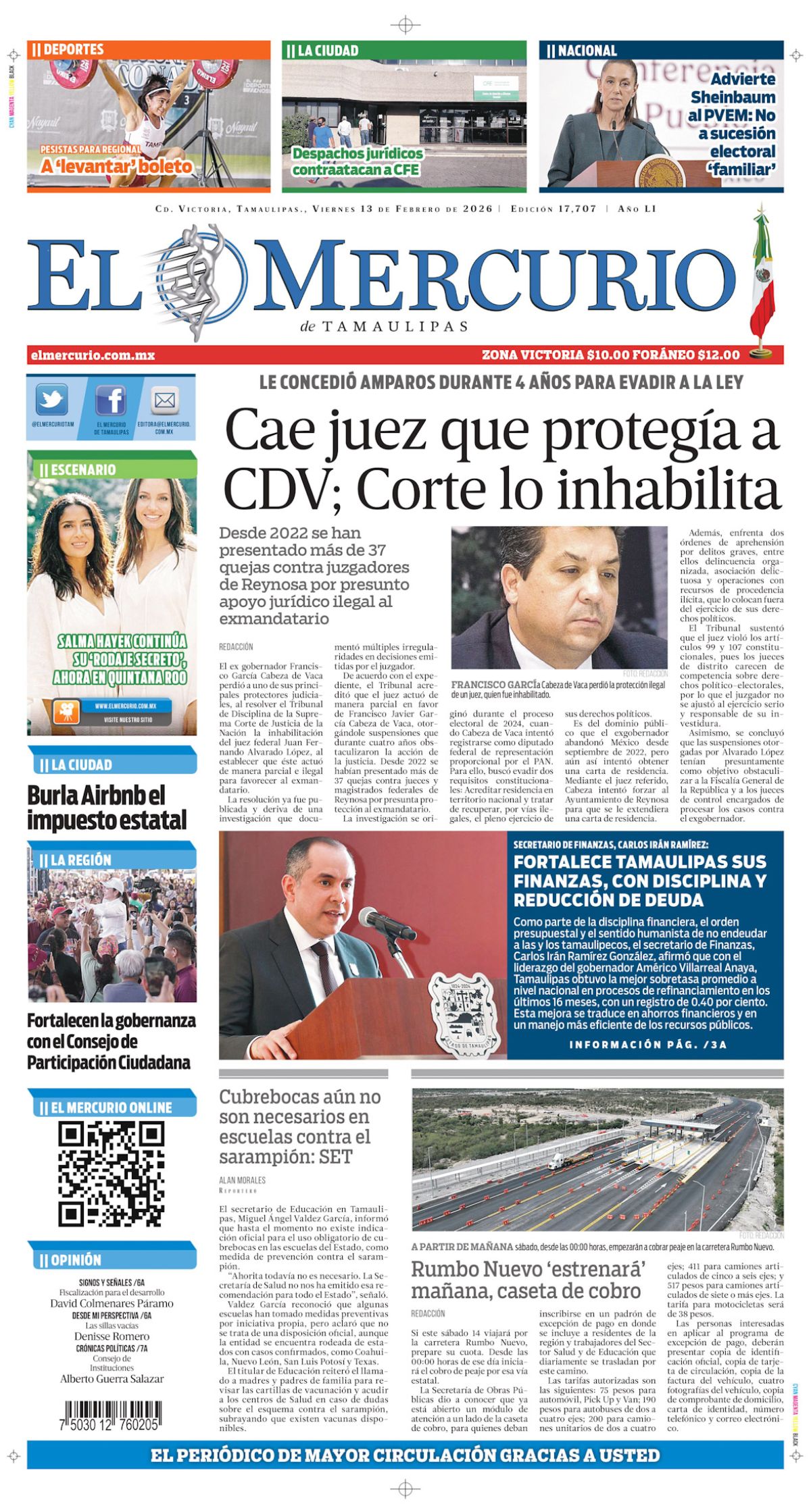Cae juez que protegía a CDV; Corte lo inhabilita