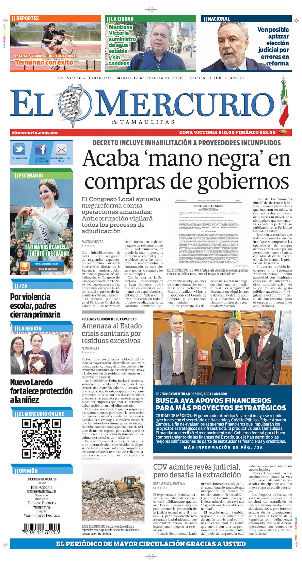 Acaba ‘mano negra’ en compras de gobierno