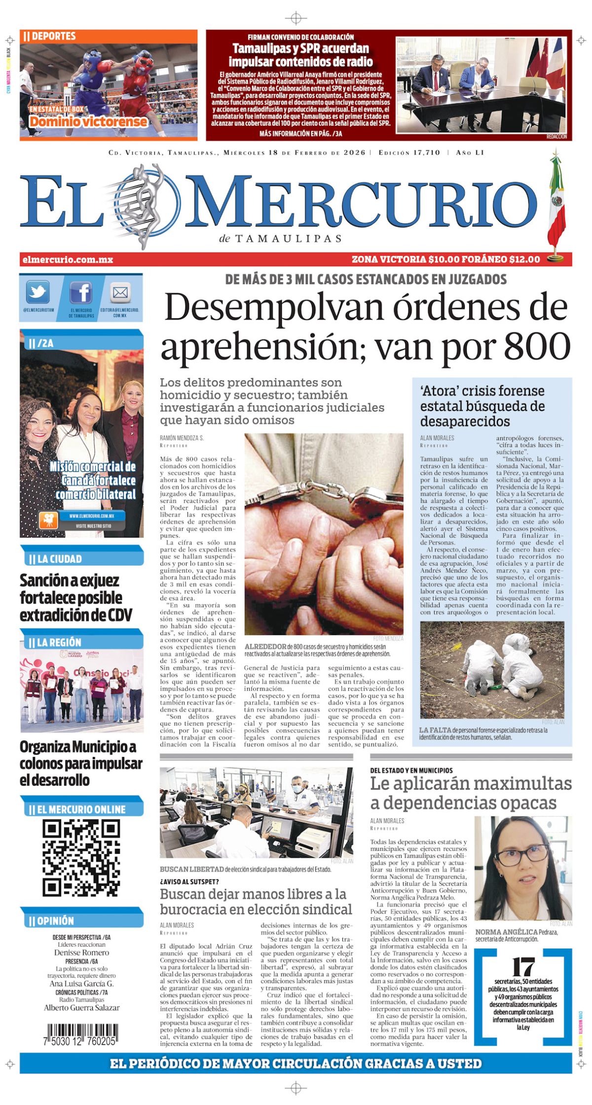 Desempolvan órdenes de aprehensión; van por 800