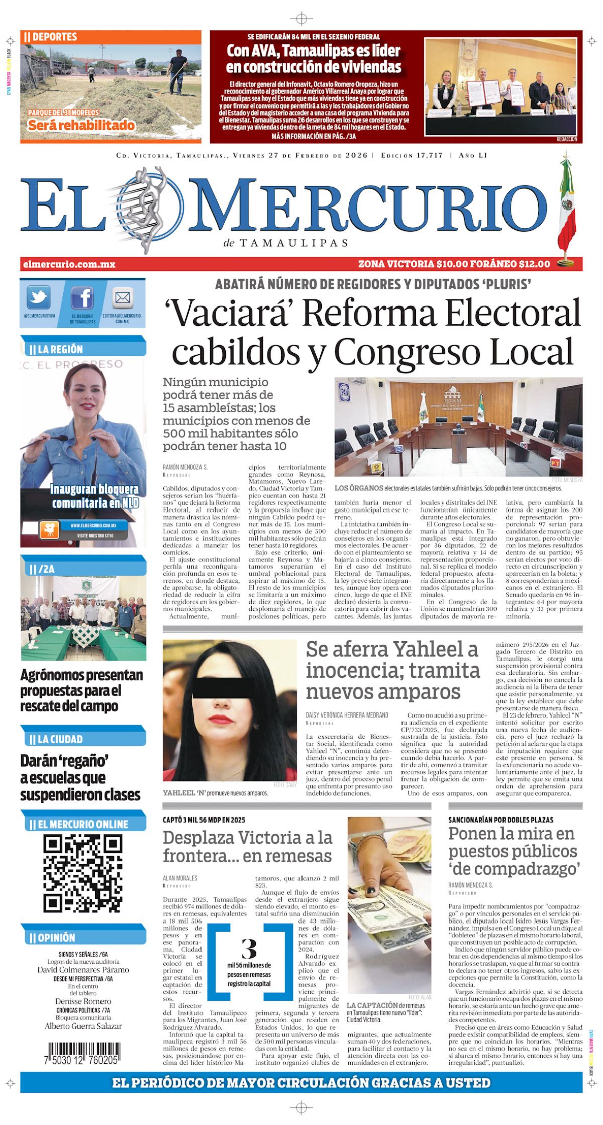‘Vaciará’ Reforma Electoral cabildos y Congreso Local