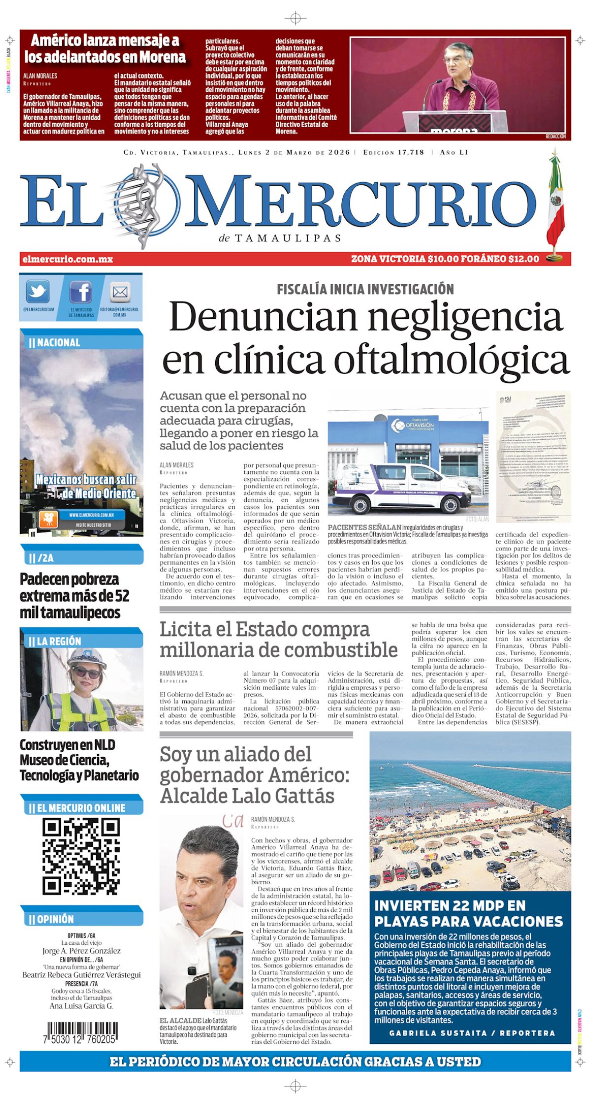 Denuncian negligencia en clínica oftalmológica