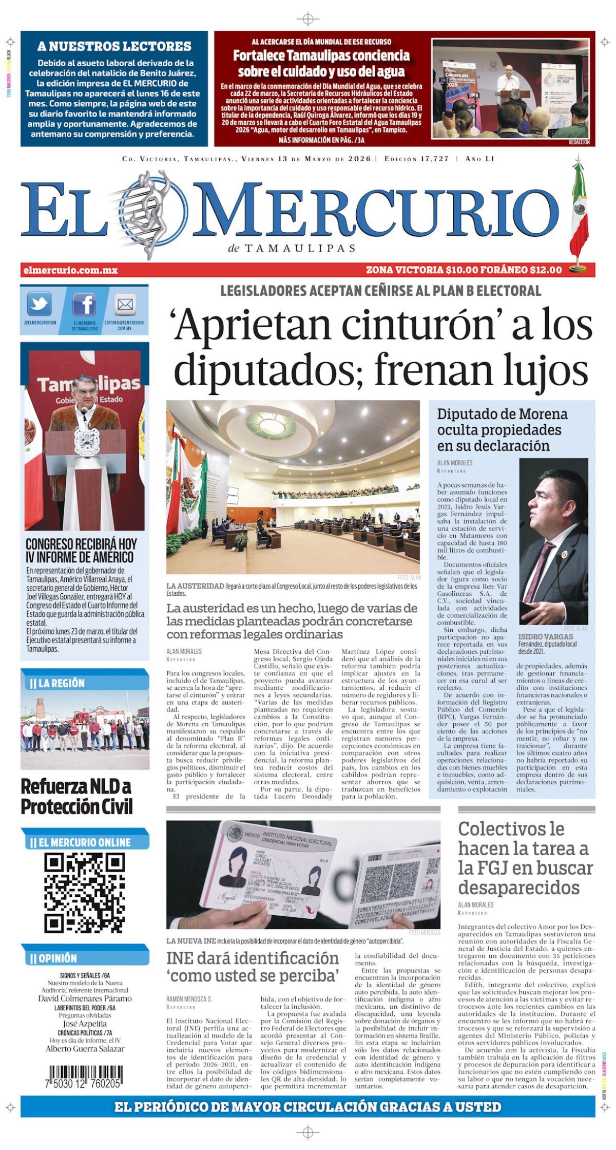 ‘Aprietan cinturón’ a los diputados; frenan lujos