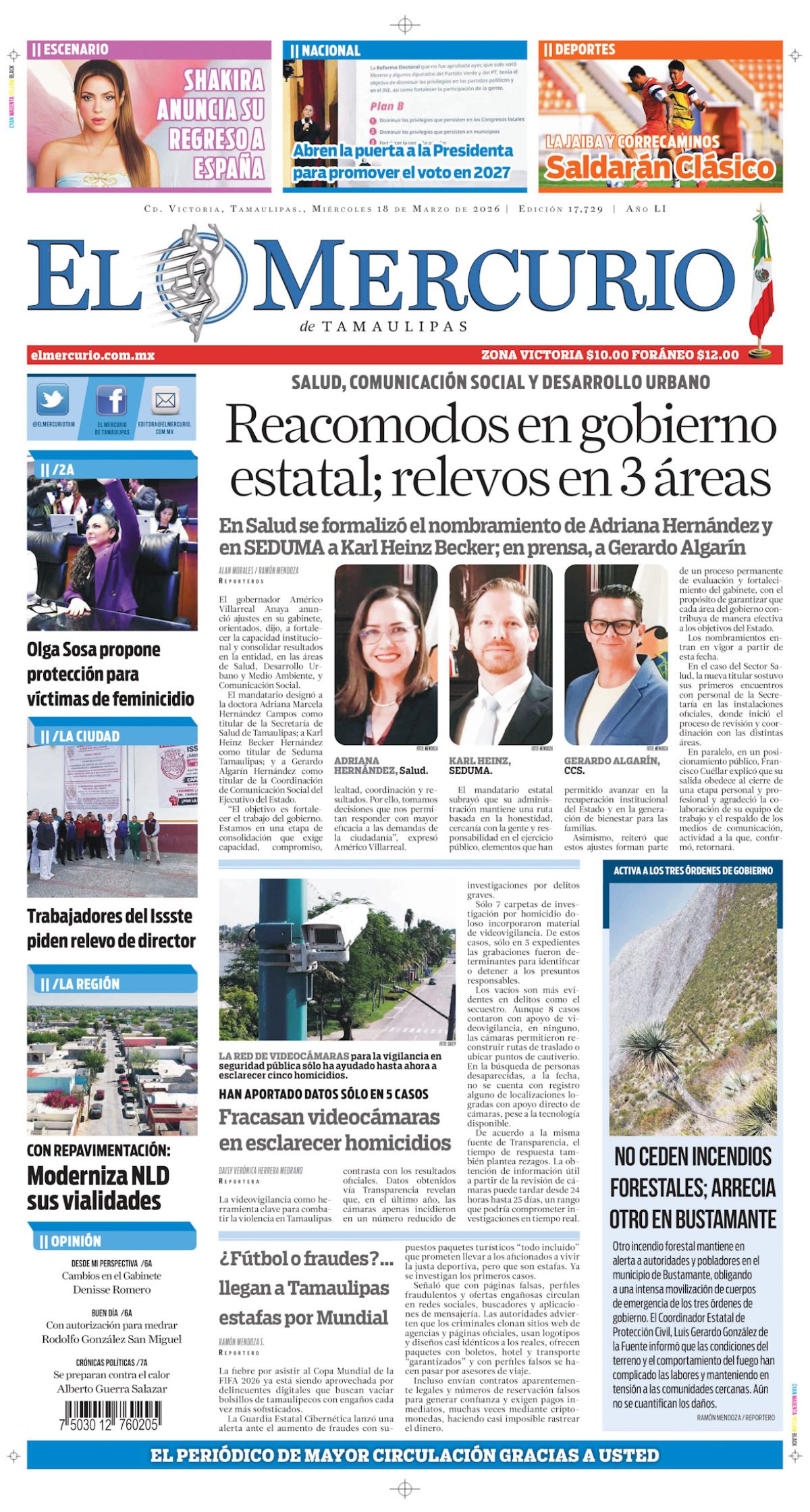 Reacomodos en gobierno estatal; relevos en 3 áreas