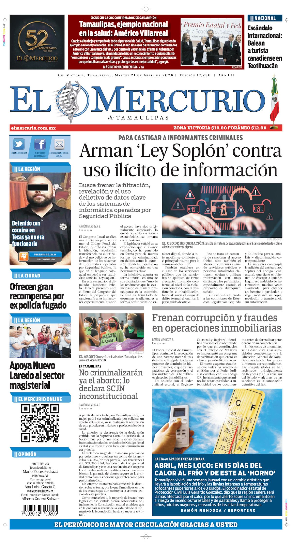 Arman ‘Ley Soplón’ contra  el uso ilícito de información
