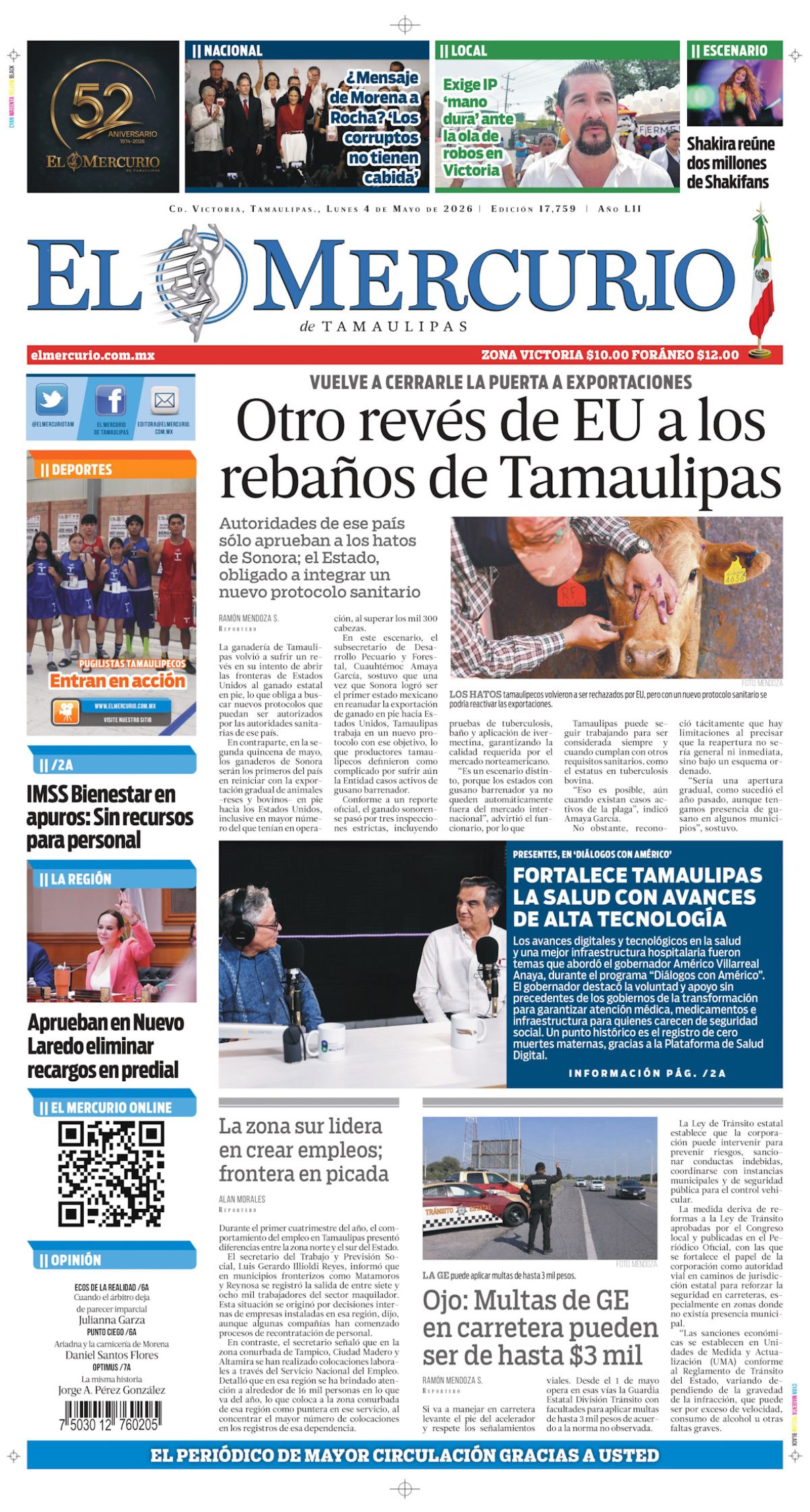 Otro revés de EU a los rebaños de Tamaulipas