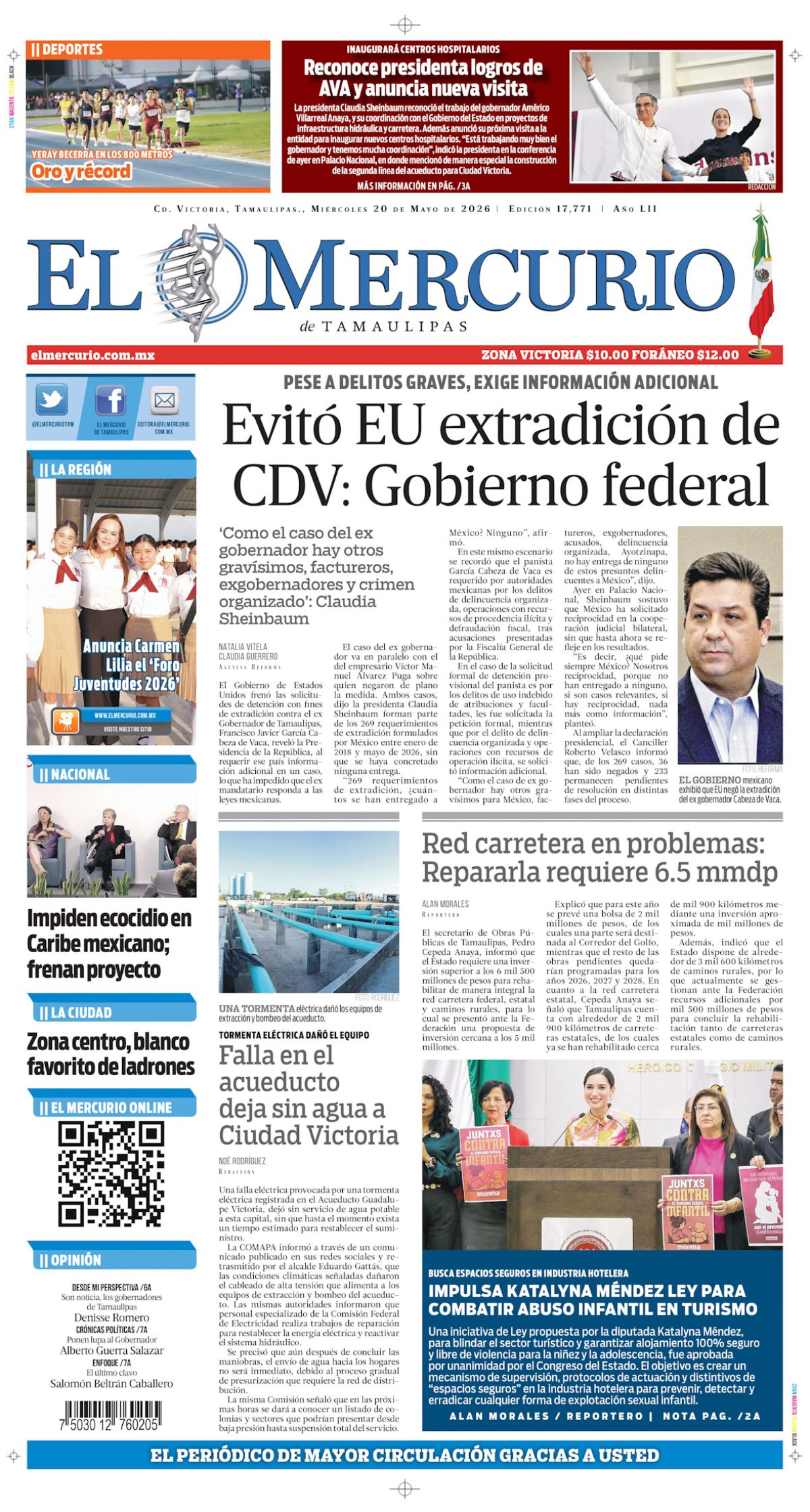 Evitó EU extradición de CDV : Gobierno federal