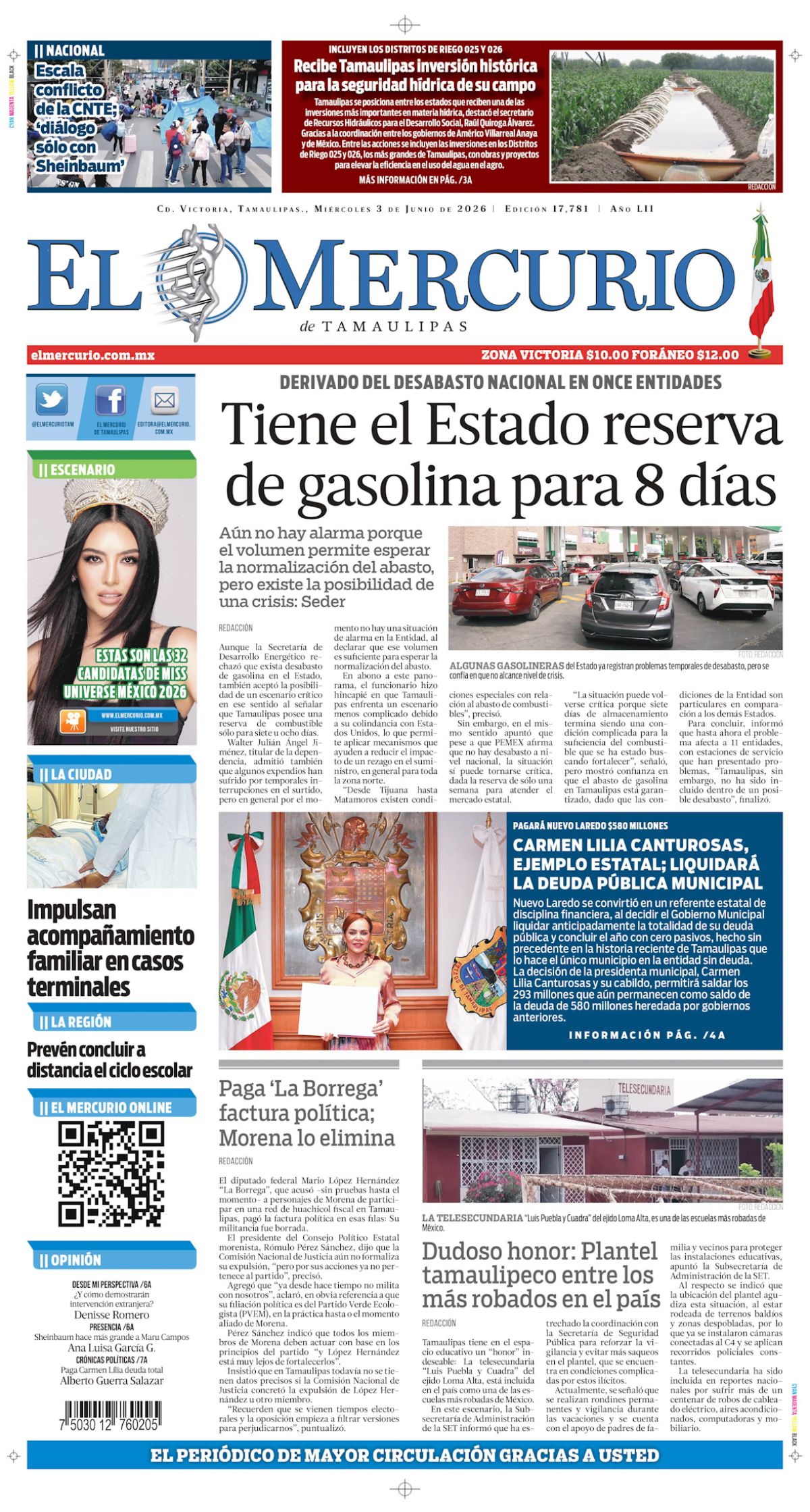 Tiene el Estado reserva de gasolina para 8 días