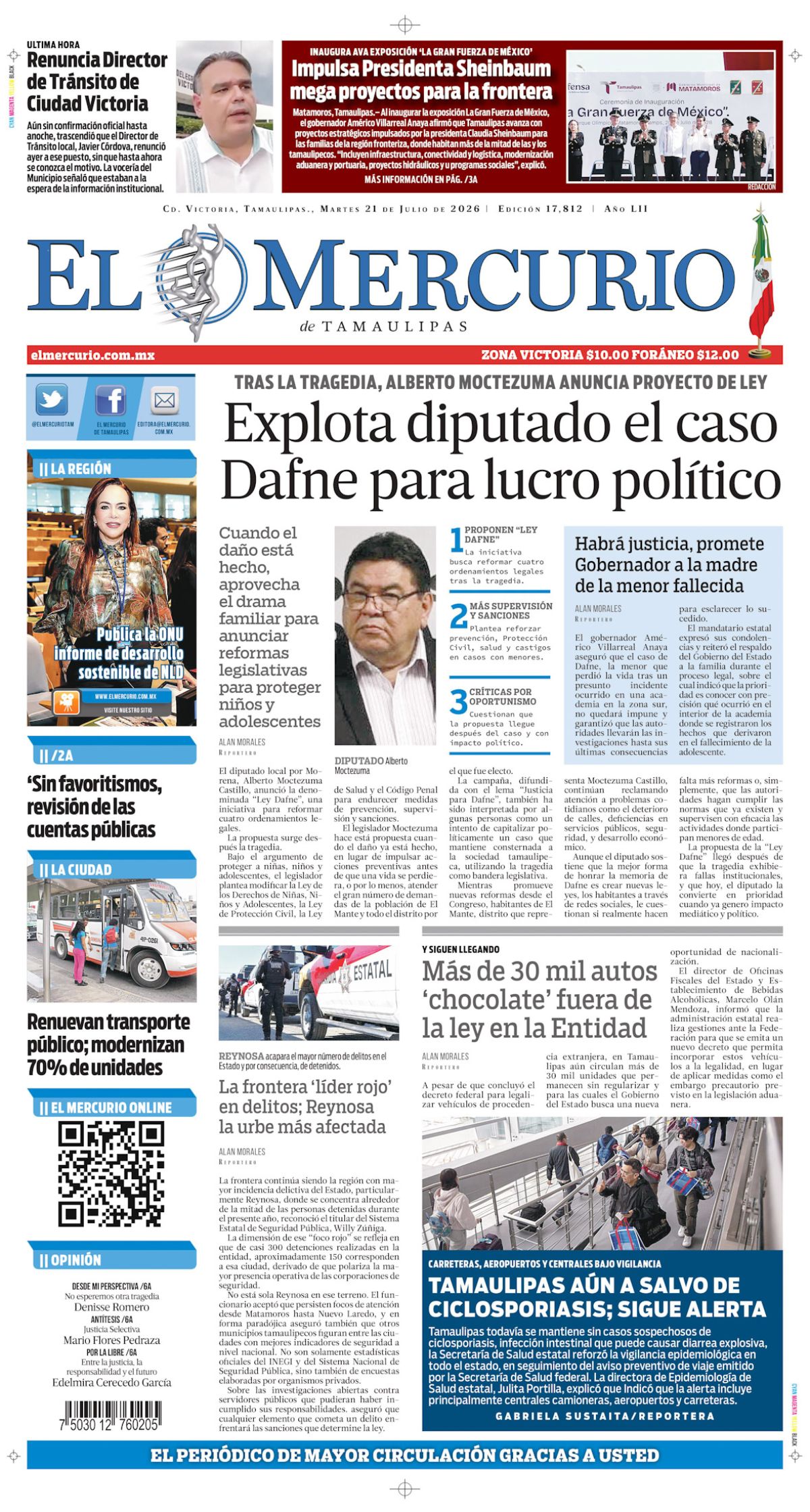 Explota diputado el caso Dafne para lucro político