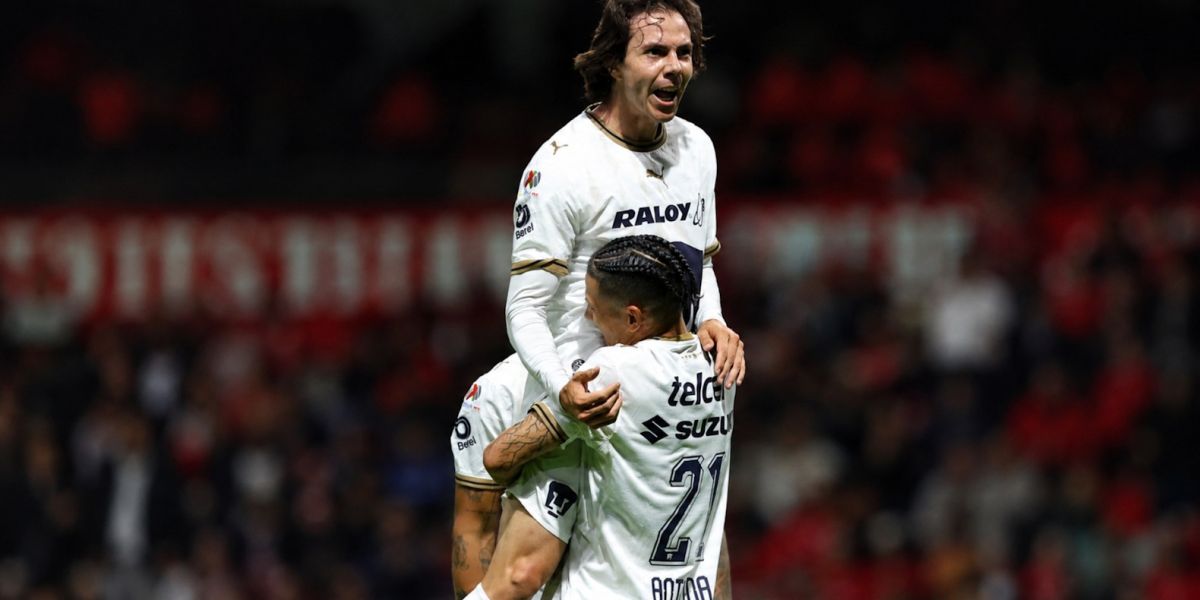 Vence Pumas a Toluca de visita 2 goles a 1