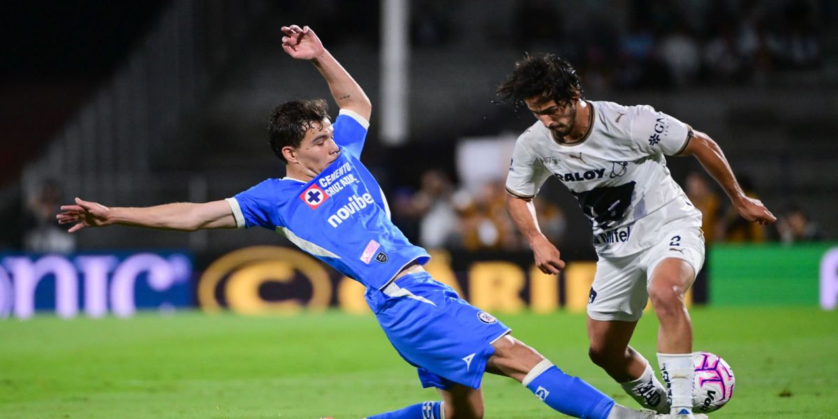Pumas y Cruz Azul empatan a tres goles en emocionante encuentro