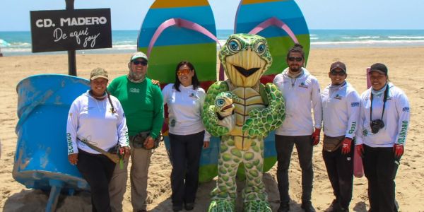 Promueven en la niñez maderense el cuidado de la tortuga lora
