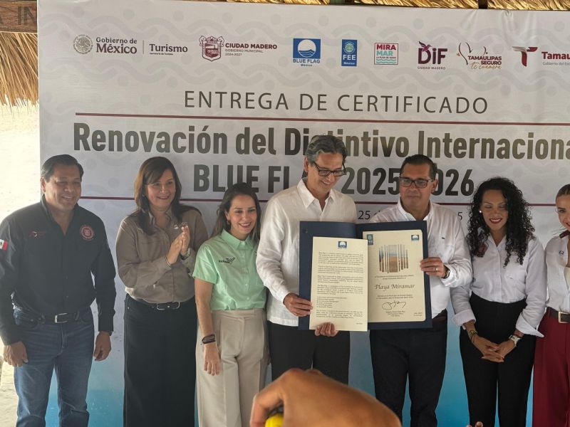Recibe Erasmo Certificado Blue Flag 2025 – 2026