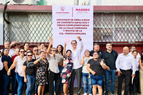 Ciudad Madero supera los 16 MDP en obras en las Colonias Tinaco y Ferrocarrilera