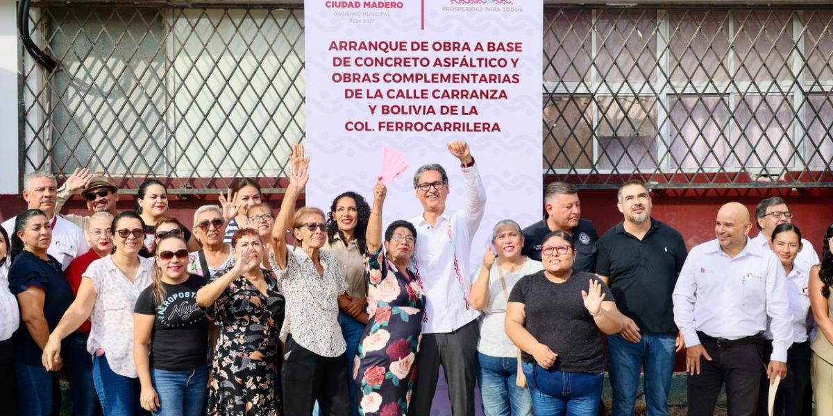 Ciudad Madero supera los 16 MDP en obras en las Colonias Tinaco y Ferrocarrilera
