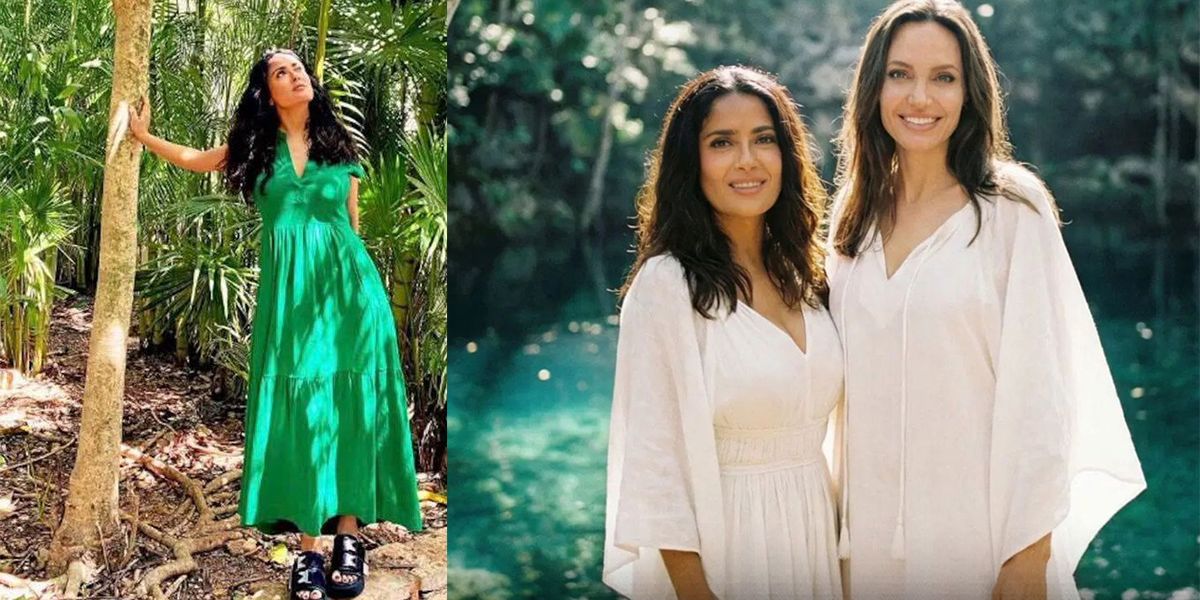 Salma Hayek continúa su ‘rodaje  secreto’, ahora en Quintana Roo