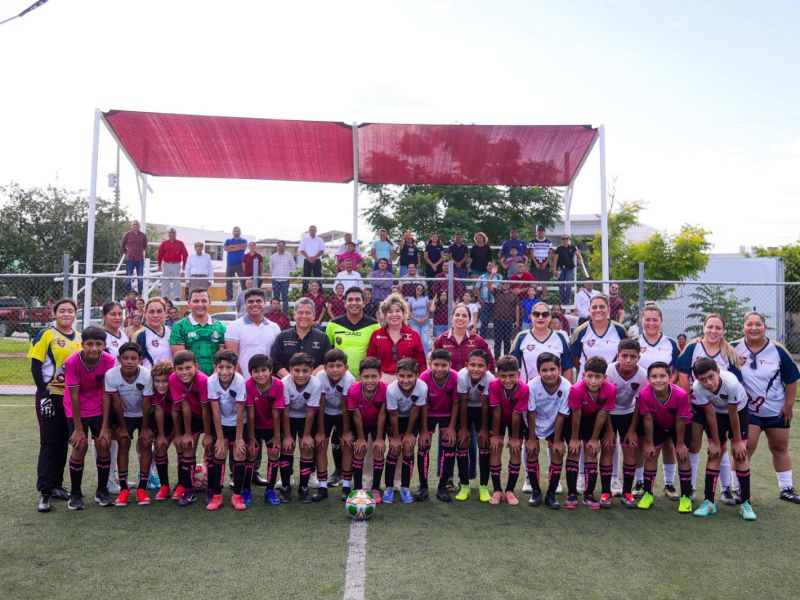 Reactiva SEBIEN cancha de futbol en el Parque Pajaritos