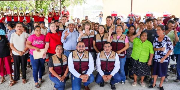 Supervisa SEBIEN comedores y entrega beneficios sociales en Victoria