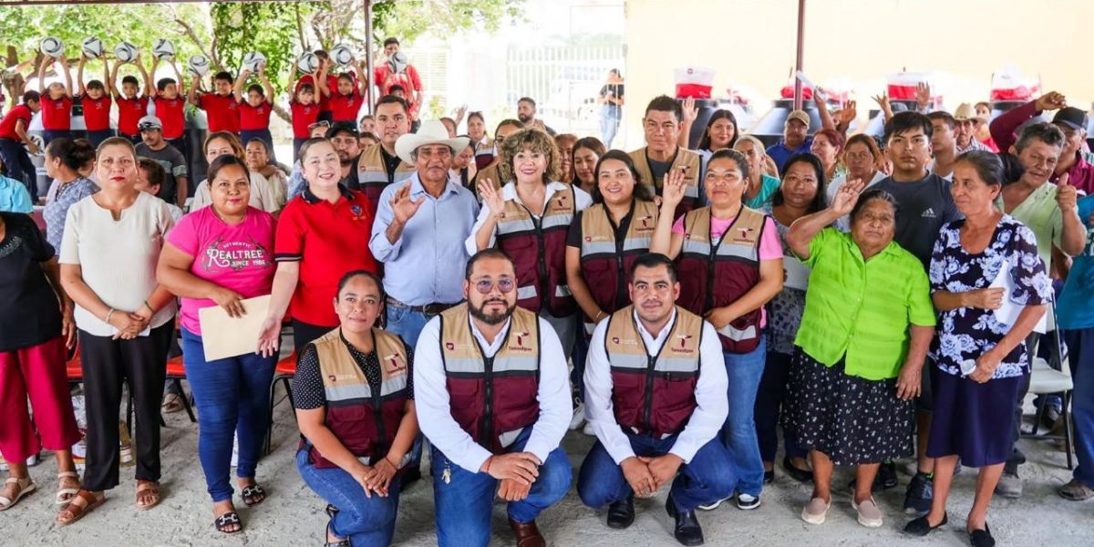 Supervisa SEBIEN comedores y entrega beneficios sociales en Victoria