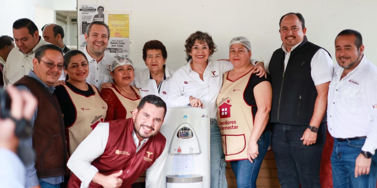 Entrega SEBIEN Dispositivos Generadores Atmosféricos de Agua en Comedores del sur de Tamaulipas