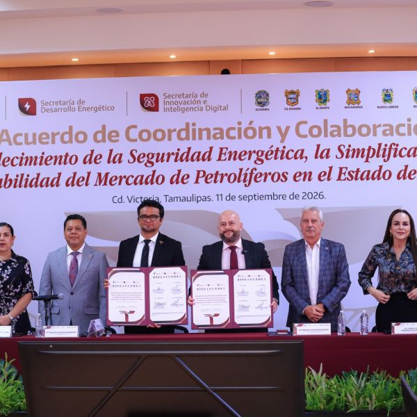 Firman Gobierno de Tamaulipas, municipios y sector gasolinero Acuerdo para la Seguridad Energética  y la Simplificación Administrativa del Mercado de los Petrolíferos