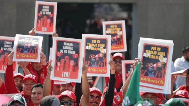Sindicatos exigen a diputados aprueben semana laboral de 40 horas