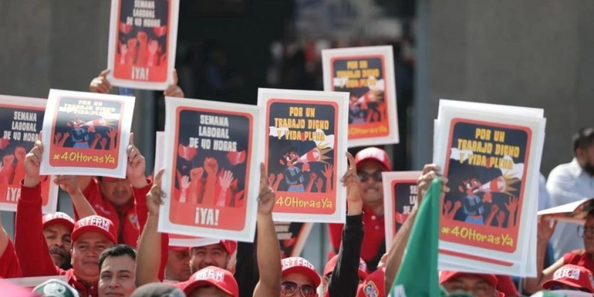 Sindicatos exigen a diputados aprueben semana laboral de 40 horas