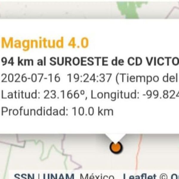 Sismo de 3.7 sorprende a habitantes de Bustamante