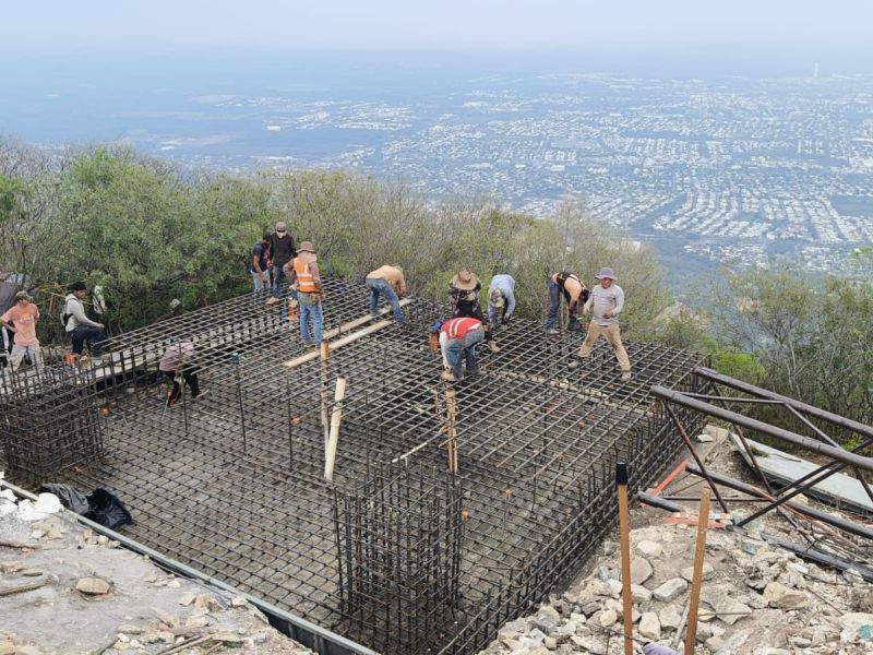 Avanza construcción de asta bandera monumental en Ciudad Victoria