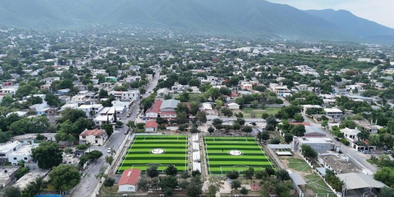 Fortalece Tamaulipas  el Mundial Social con canchas deportivas