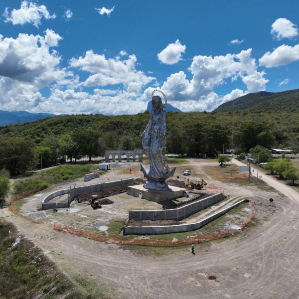 Plazoleta turística de la Virgen del Chorrito, una obra que engrandece la infraestructura de Tamaulipas