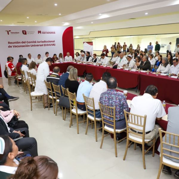 Acuerdan empresarios y el Sector Salud reforzar la vacunación en Matamoros
