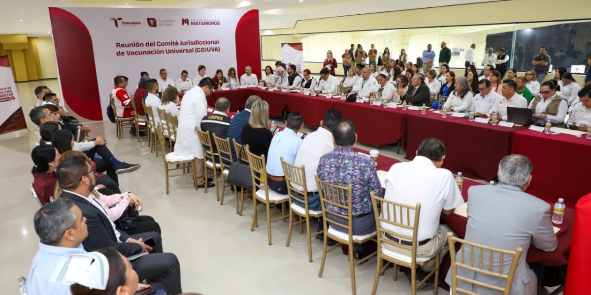 Acuerdan empresarios y el Sector Salud reforzar la vacunación en Matamoros