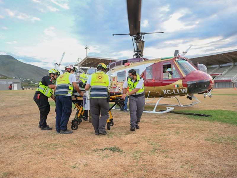Activa SST traslado aéreo de niña de 4 días de nacida