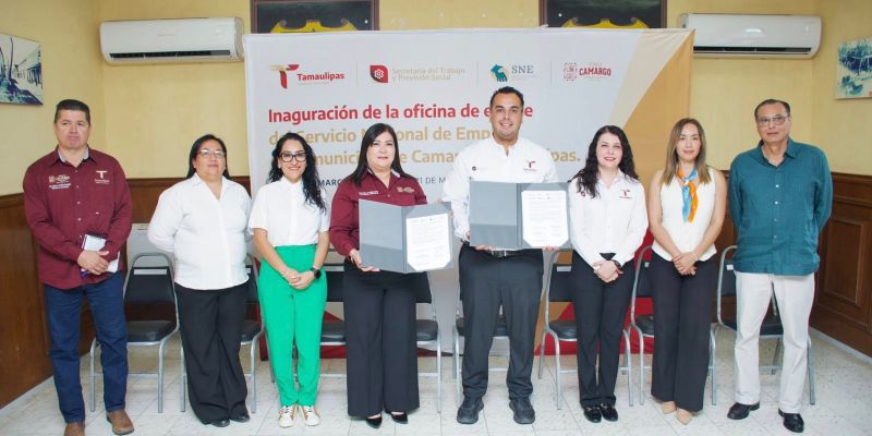 Inauguran Oficina de Colaboración del Servicio Nacional de Empleo en Camargo