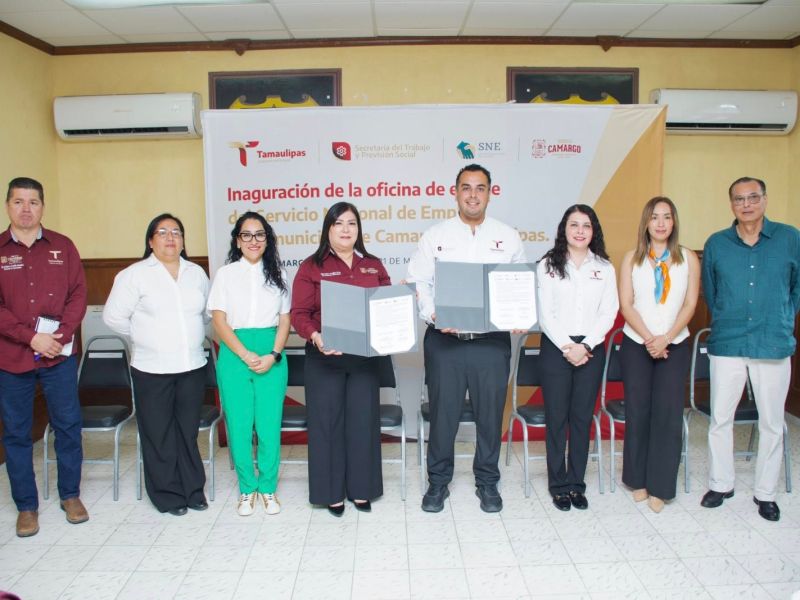 Inauguran Oficina de Colaboración del Servicio Nacional de Empleo en Camargo